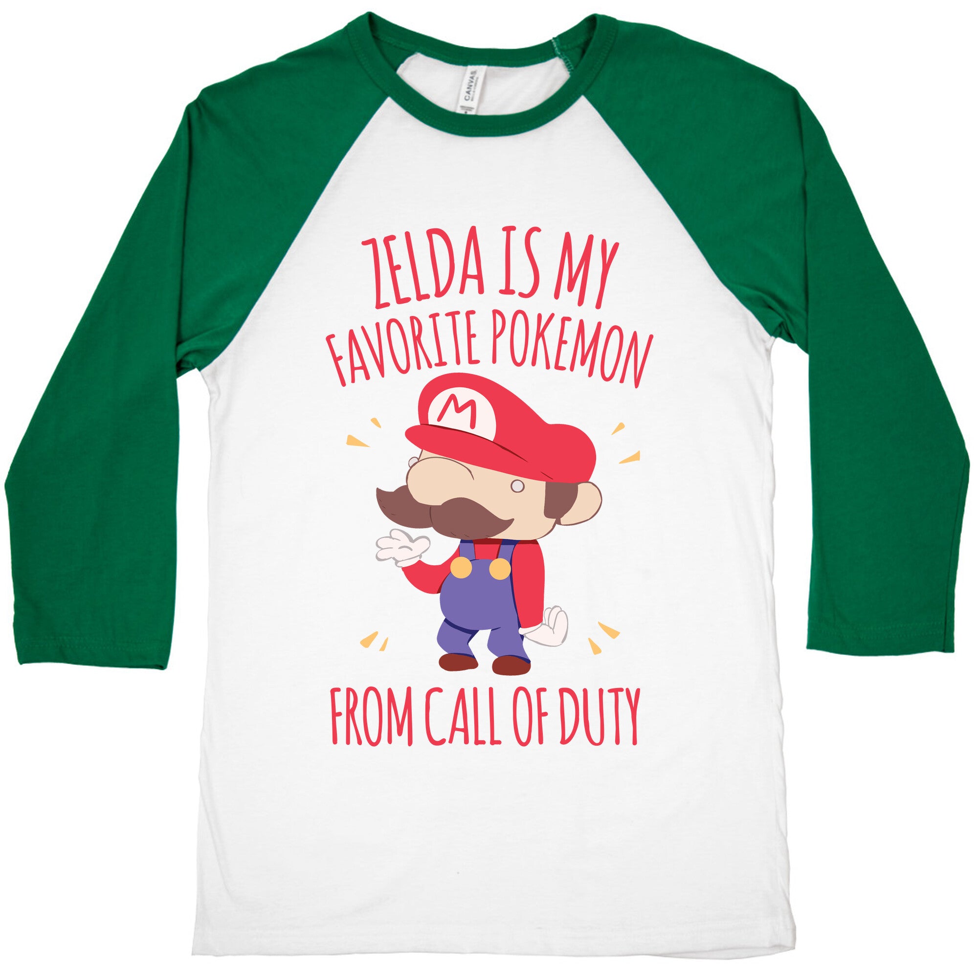 Zelda Is My Favorite Pokemon Baseball Tee