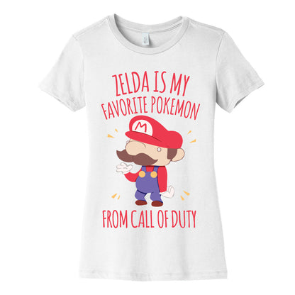 Zelda Is My Favorite Pokemon Women's Cotton Tee