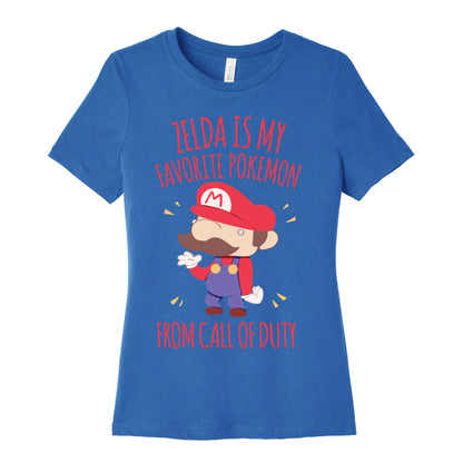 Zelda Is My Favorite Pokemon Women's Cotton Tee