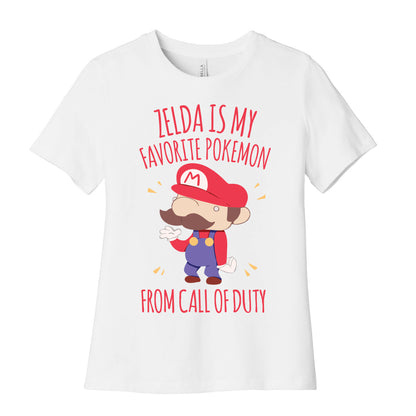 Zelda Is My Favorite Pokemon Women's Cotton Tee