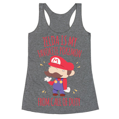 Zelda Is My Favorite Pokemon Racerback Tank