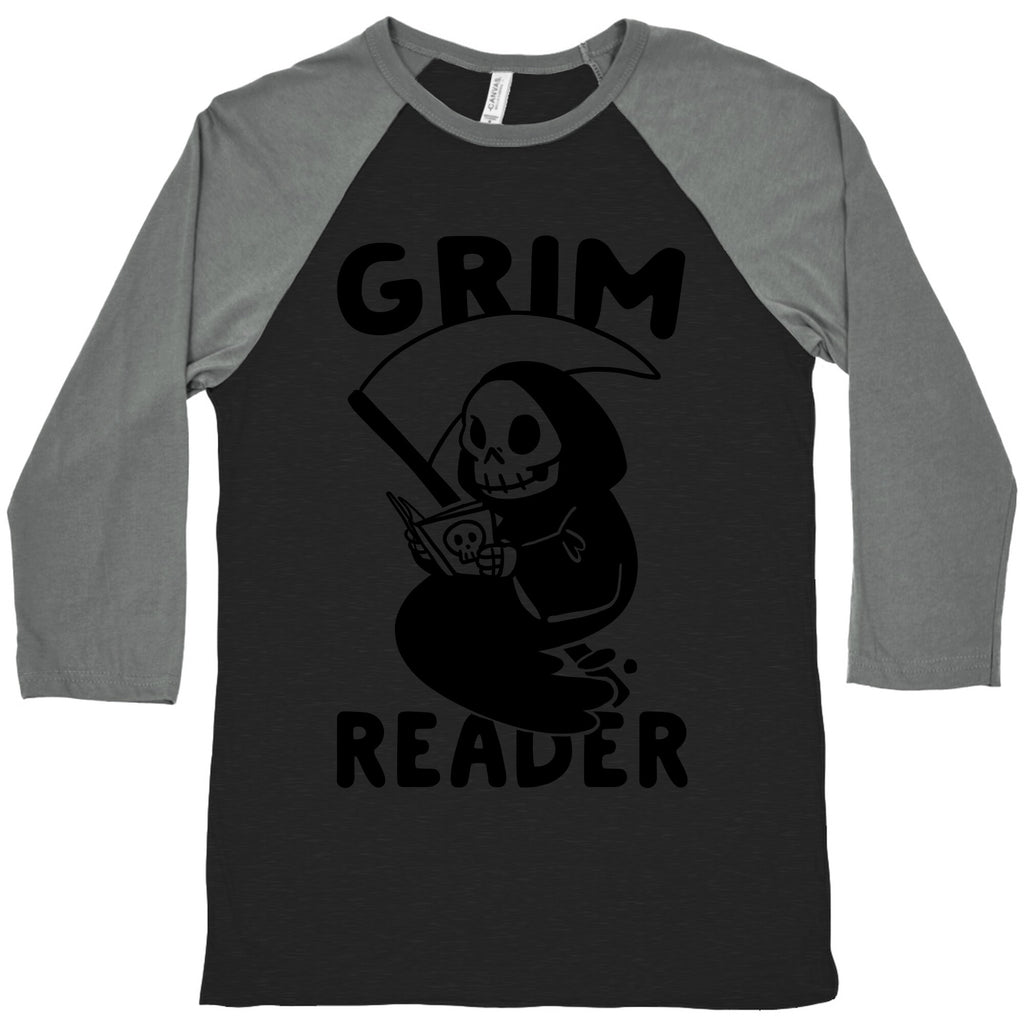 Grim Reader Baseball Tee