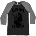 Grim Reader Baseball Tee