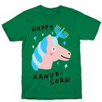 Happy Hanuk-Corn Unicorn T-Shirt