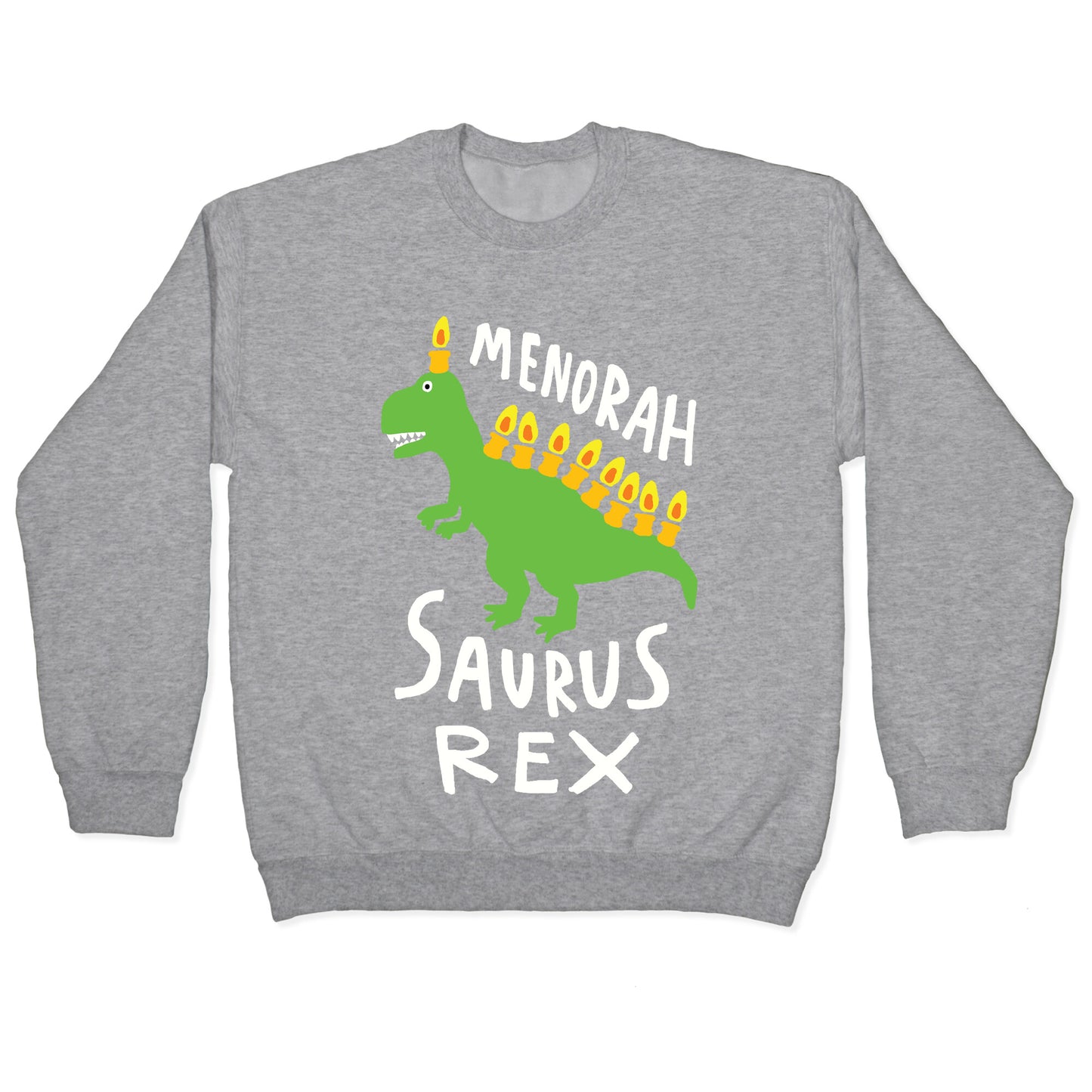 Menorah Saurus Rex Crewneck Sweatshirt
