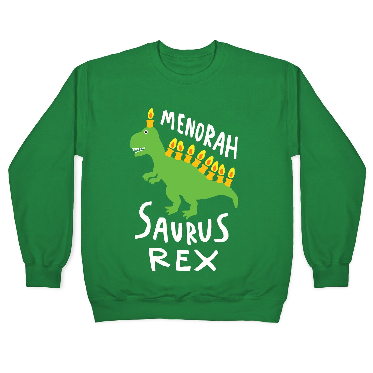 Menorah Saurus Rex Crewneck Sweatshirt