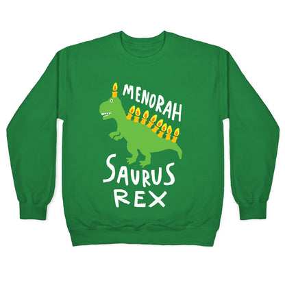 Menorah Saurus Rex Crewneck Sweatshirt