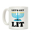 Let's Get Lit Menorah Coffee Mug