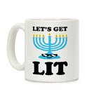 Let's Get Lit Menorah Coffee Mug
