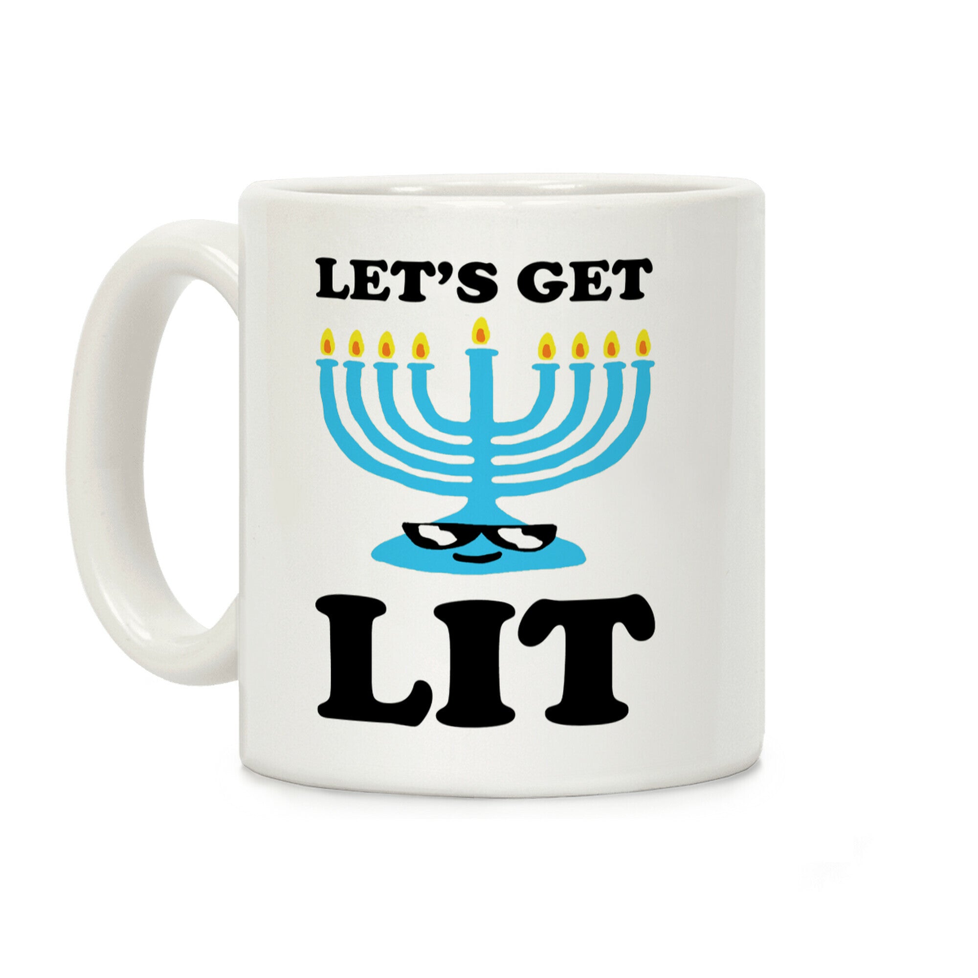 Let's Get Lit Menorah Coffee Mug