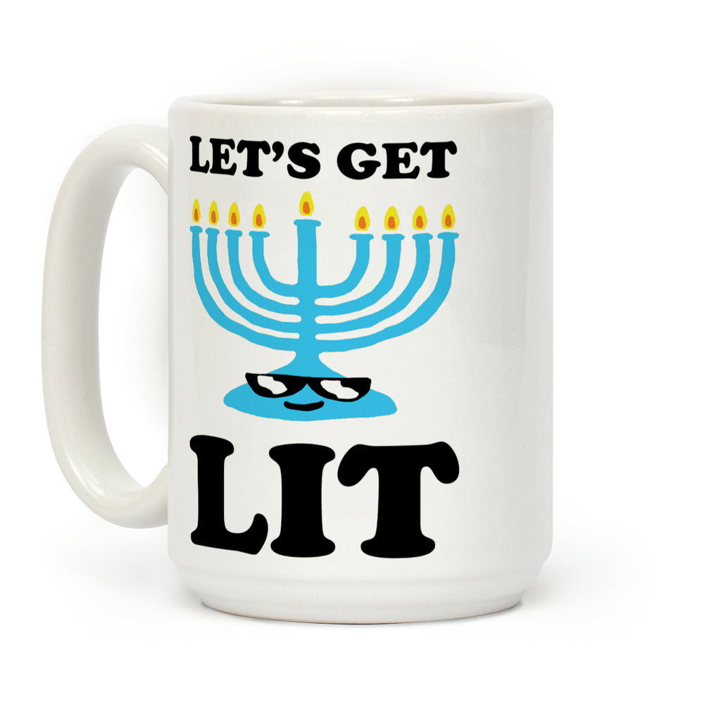 Let's Get Lit Menorah Coffee Mug