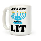 Let's Get Lit Menorah Coffee Mug