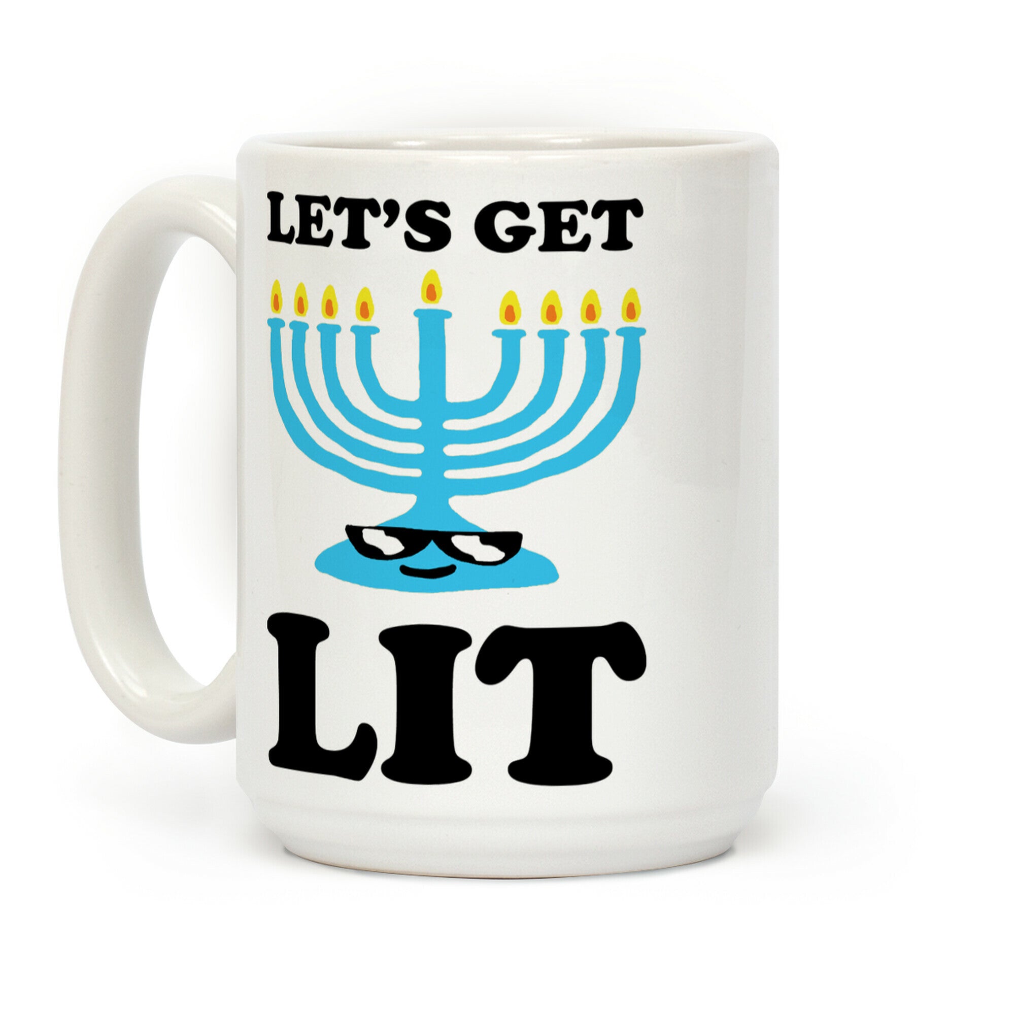 Let's Get Lit Menorah Coffee Mug