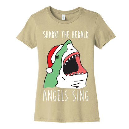 Shark! The Herald Angels Sing Women's Cotton Tee