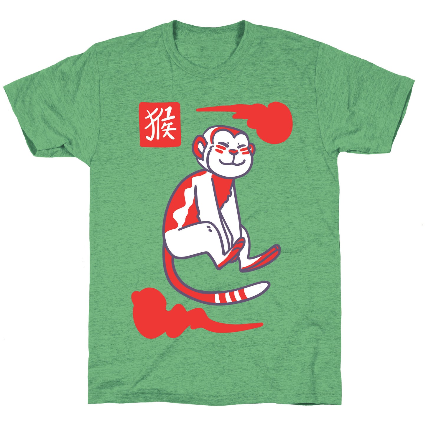 Monkey - Chinese Zodiac Unisex Triblend Tee