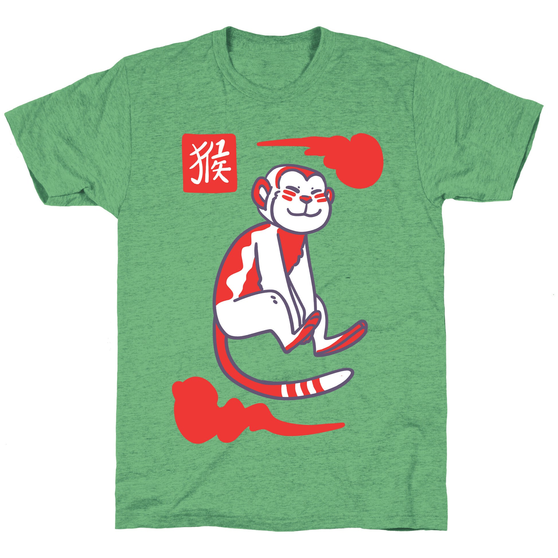 Monkey - Chinese Zodiac Unisex Triblend Tee
