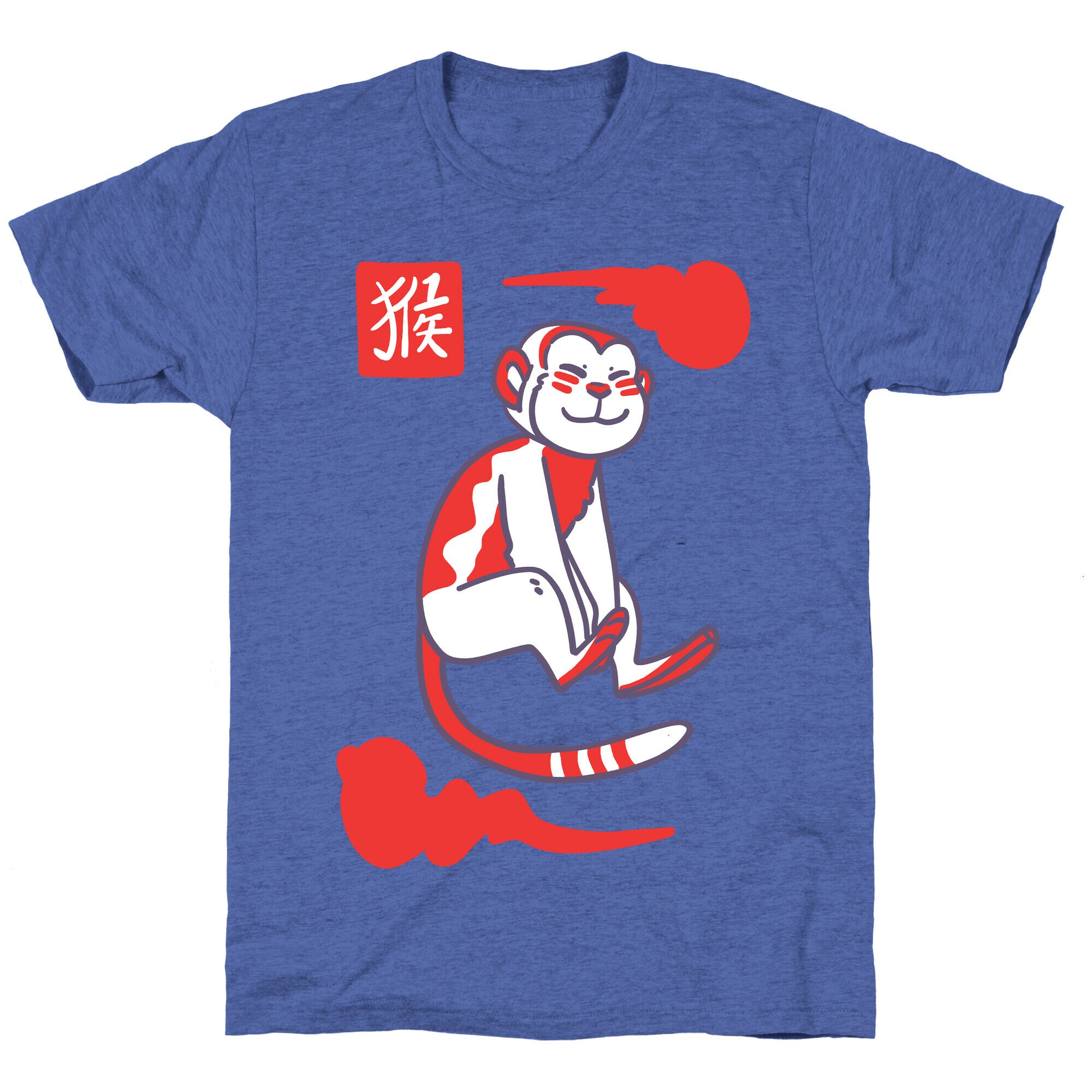 Monkey - Chinese Zodiac Unisex Triblend Tee