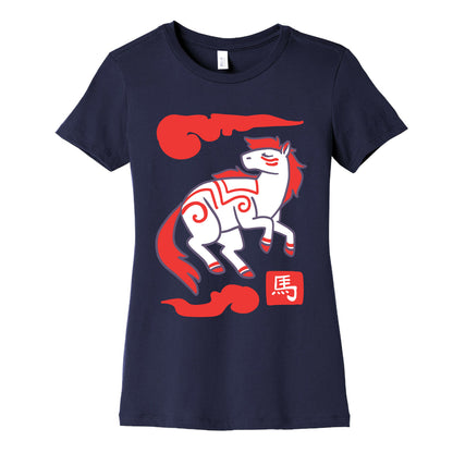 Horse - Chinese Zodiac Women's Cotton Tee