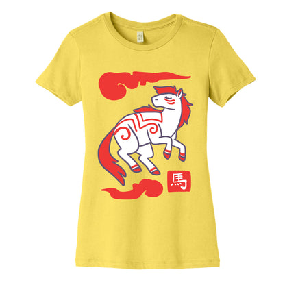 Horse - Chinese Zodiac Women's Cotton Tee