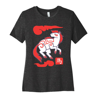 Horse - Chinese Zodiac Women's Cotton Tee