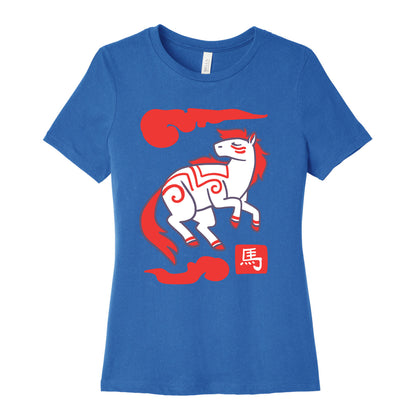 Horse - Chinese Zodiac Women's Cotton Tee