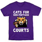 Cats for Non-Partisan Courts T-Shirt