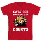 Cats for Non-Partisan Courts T-Shirt