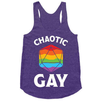 Chaotic Gay Racerback Tank