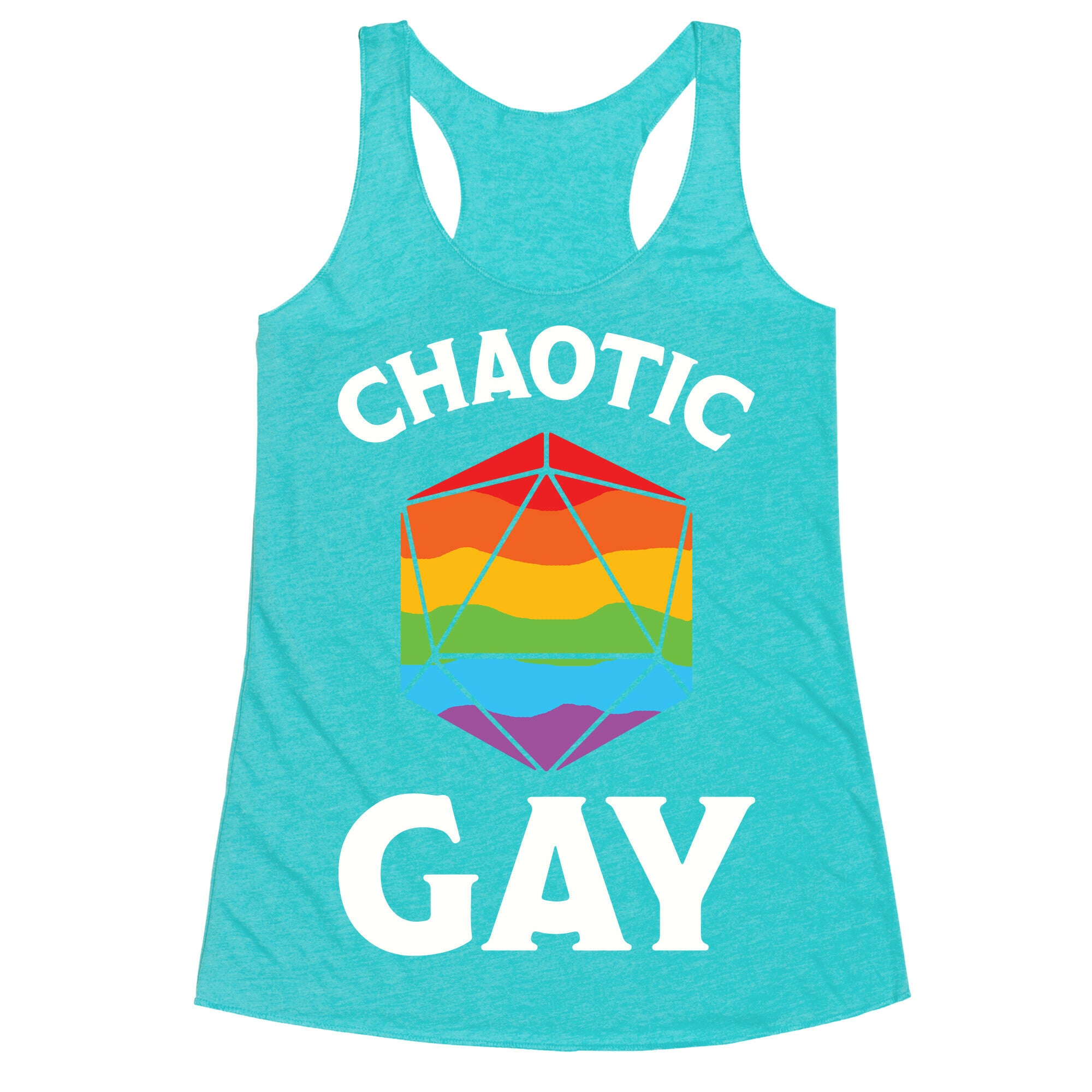 Chaotic Gay Racerback Tank