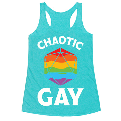 Chaotic Gay Racerback Tank