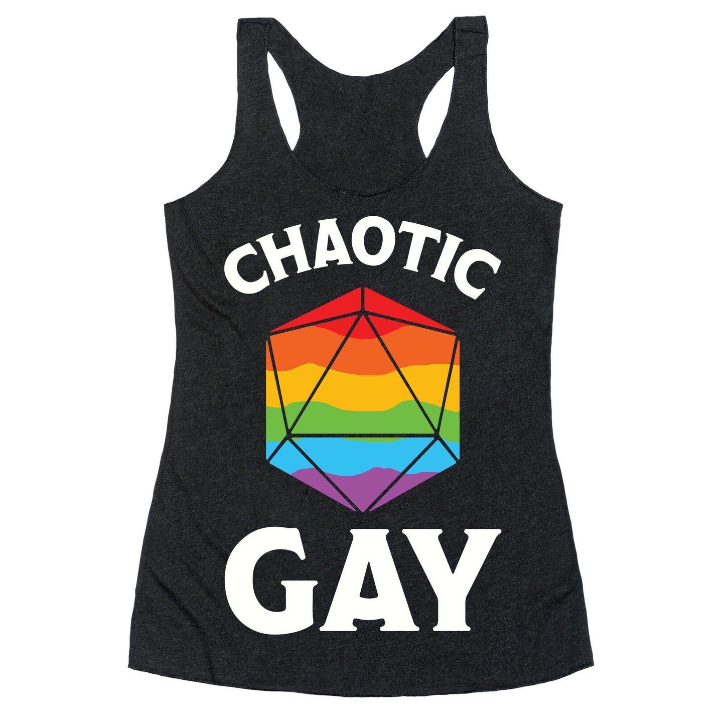 Chaotic Gay Racerback Tank