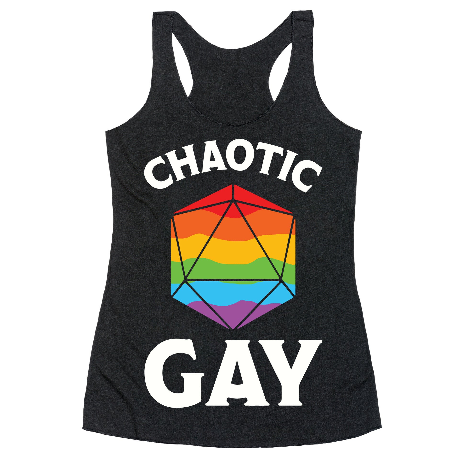 Chaotic Gay Racerback Tank