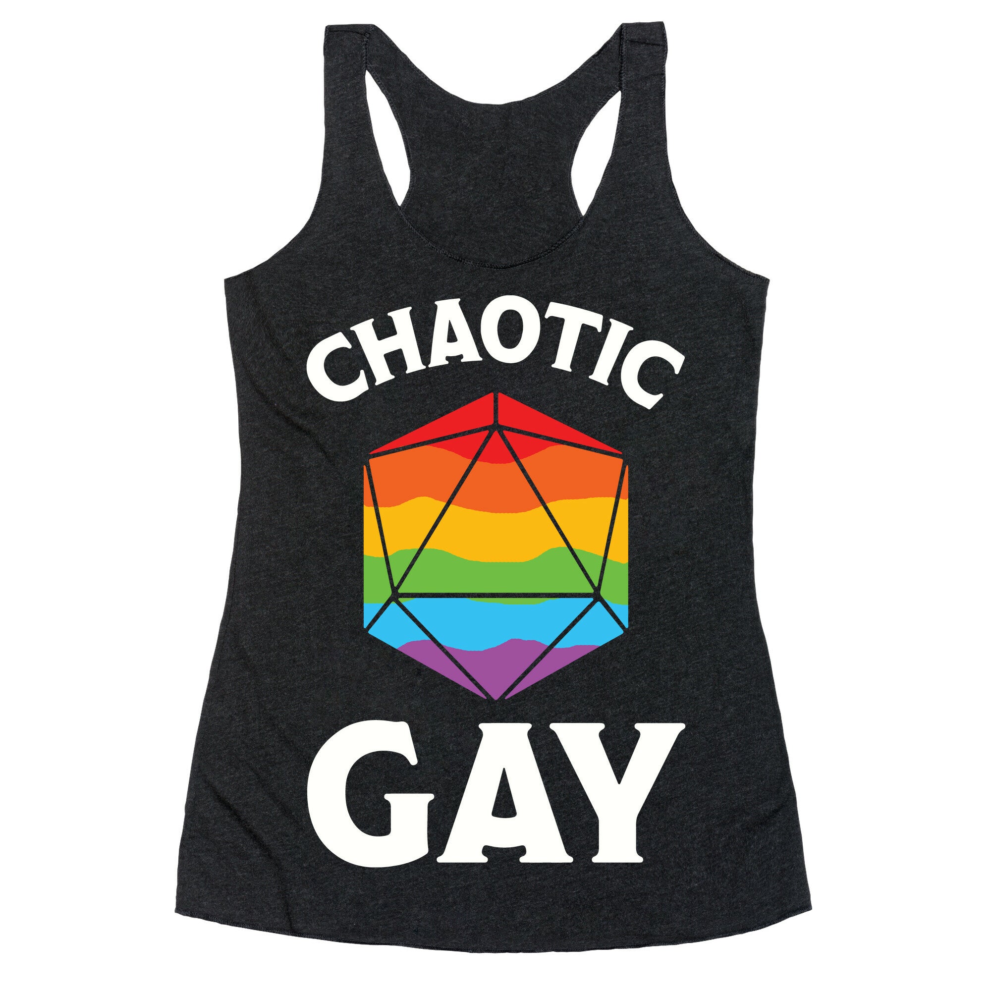 Chaotic Gay Racerback Tank