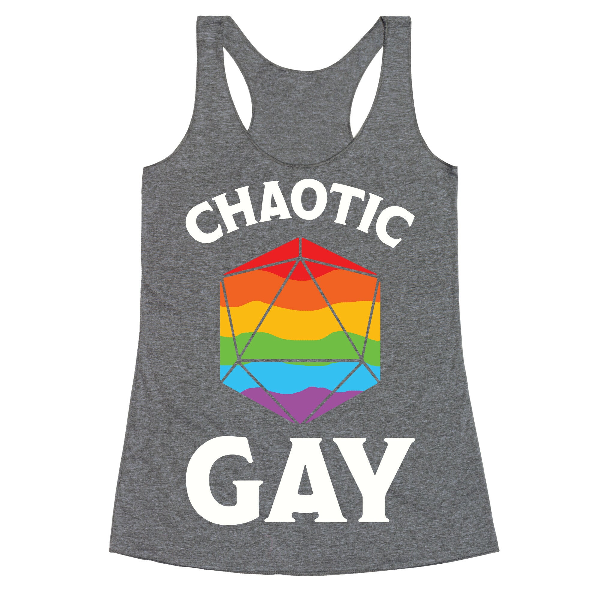Chaotic Gay Racerback Tank