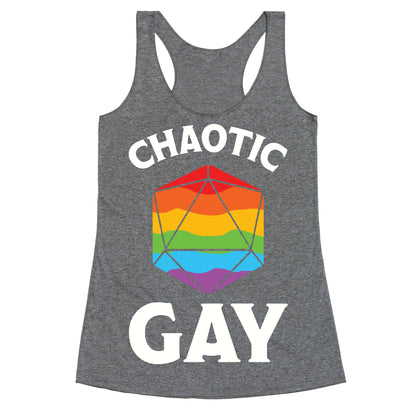 Chaotic Gay Racerback Tank