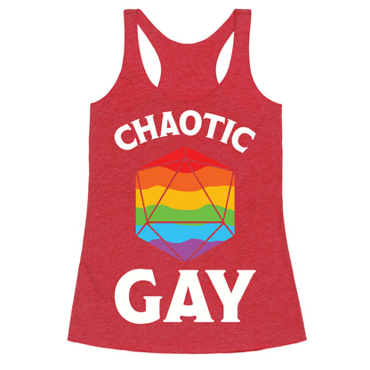 Chaotic Gay Racerback Tank