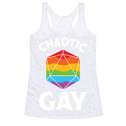 Chaotic Gay Racerback Tank