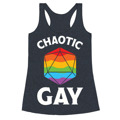 Chaotic Gay Racerback Tank