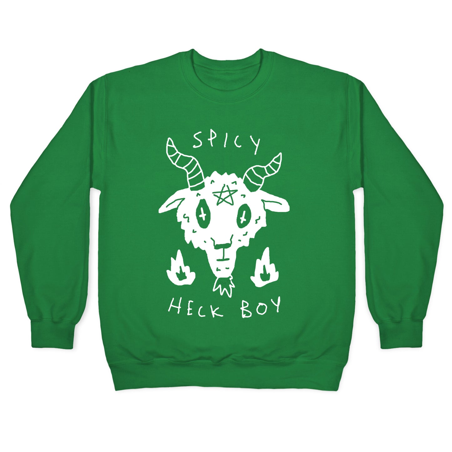 Spicy Heck Boy Satan Crewneck Sweatshirt