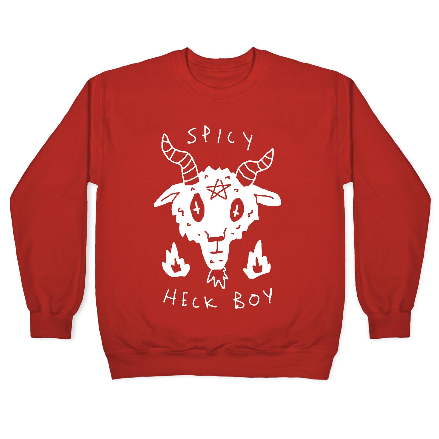 Spicy Heck Boy Satan Crewneck Sweatshirt