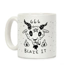 666 Blaze It Satan Coffee Mug
