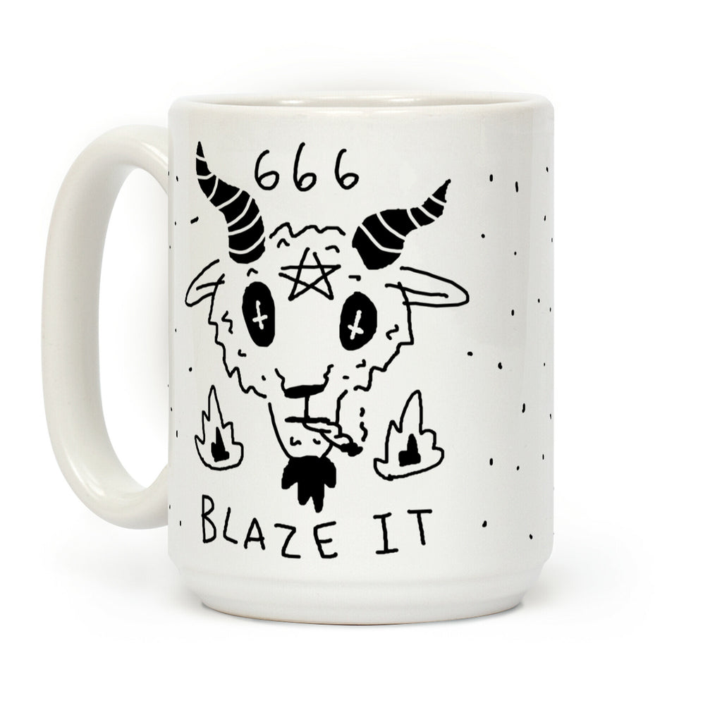 666 Blaze It Satan Coffee Mug