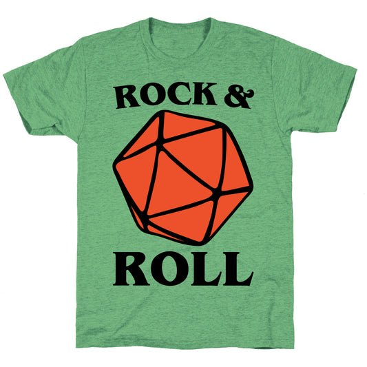 Rock and Roll D & D Parody Unisex Triblend Tee
