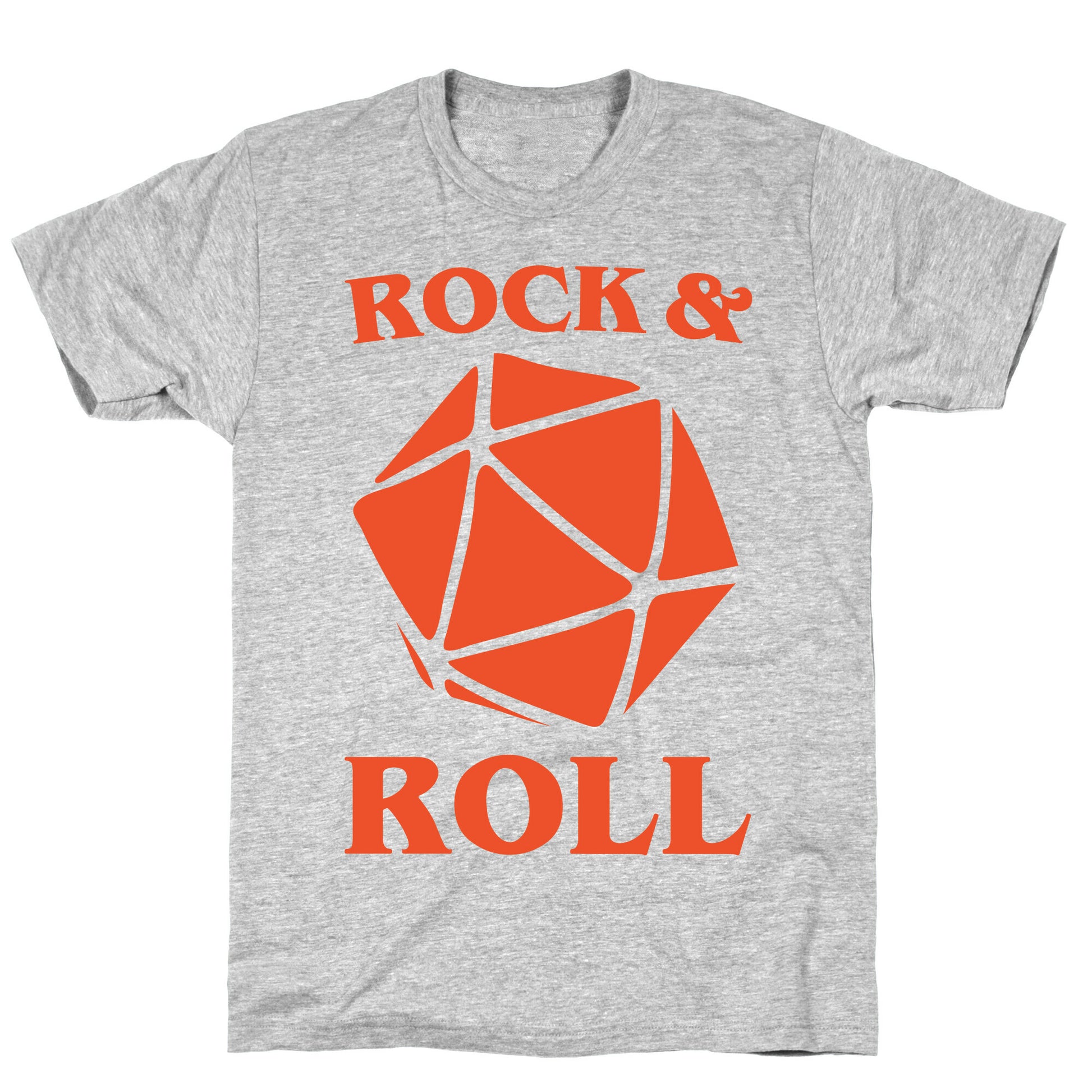 Rock and Roll D & D Parody White Print T-Shirt