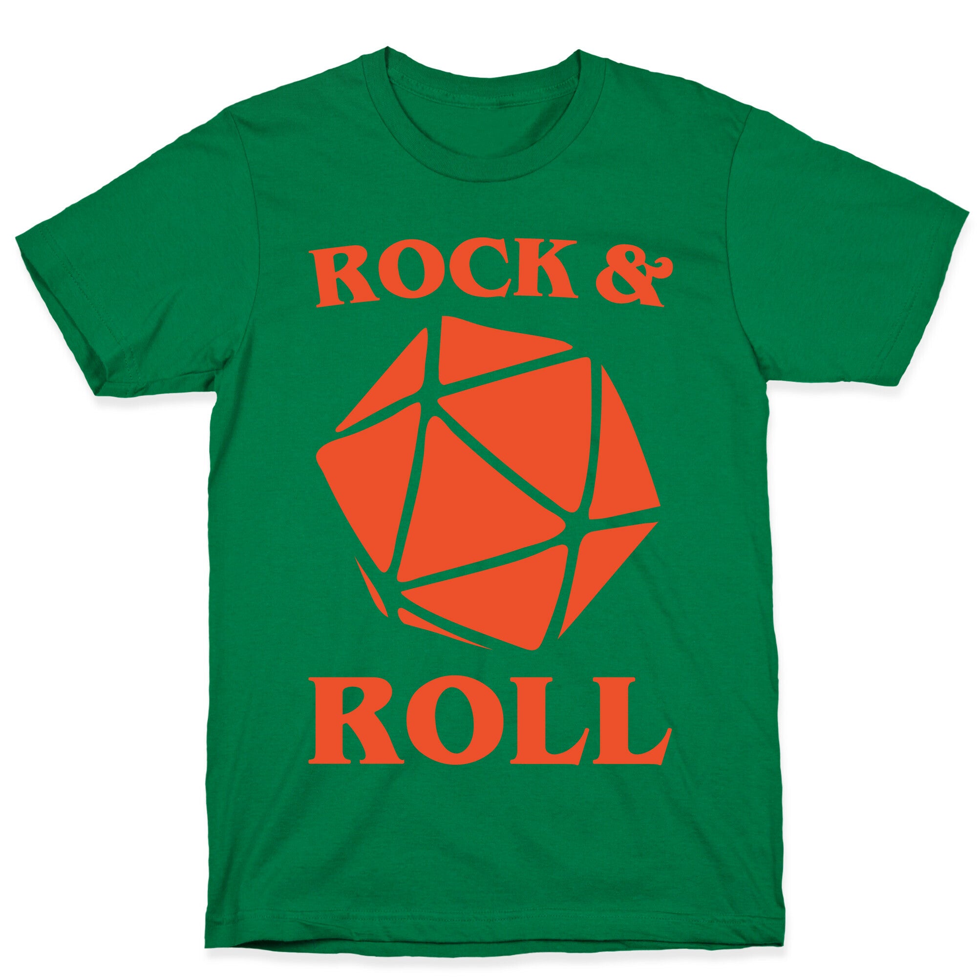 Rock and Roll D & D Parody White Print T-Shirt
