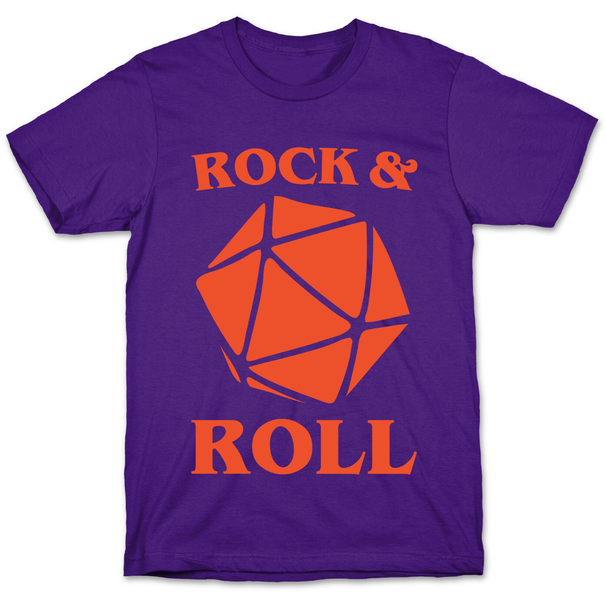 Rock and Roll D & D Parody White Print T-Shirt