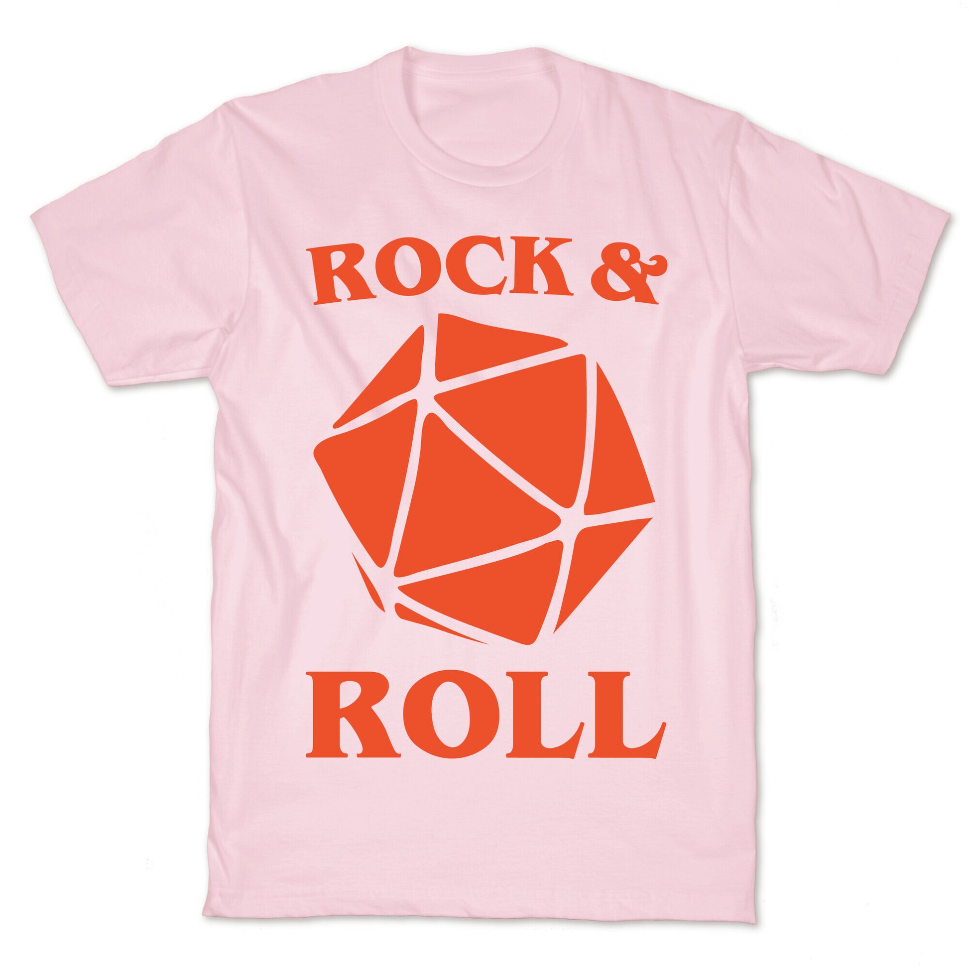 Rock and Roll D & D Parody White Print T-Shirt