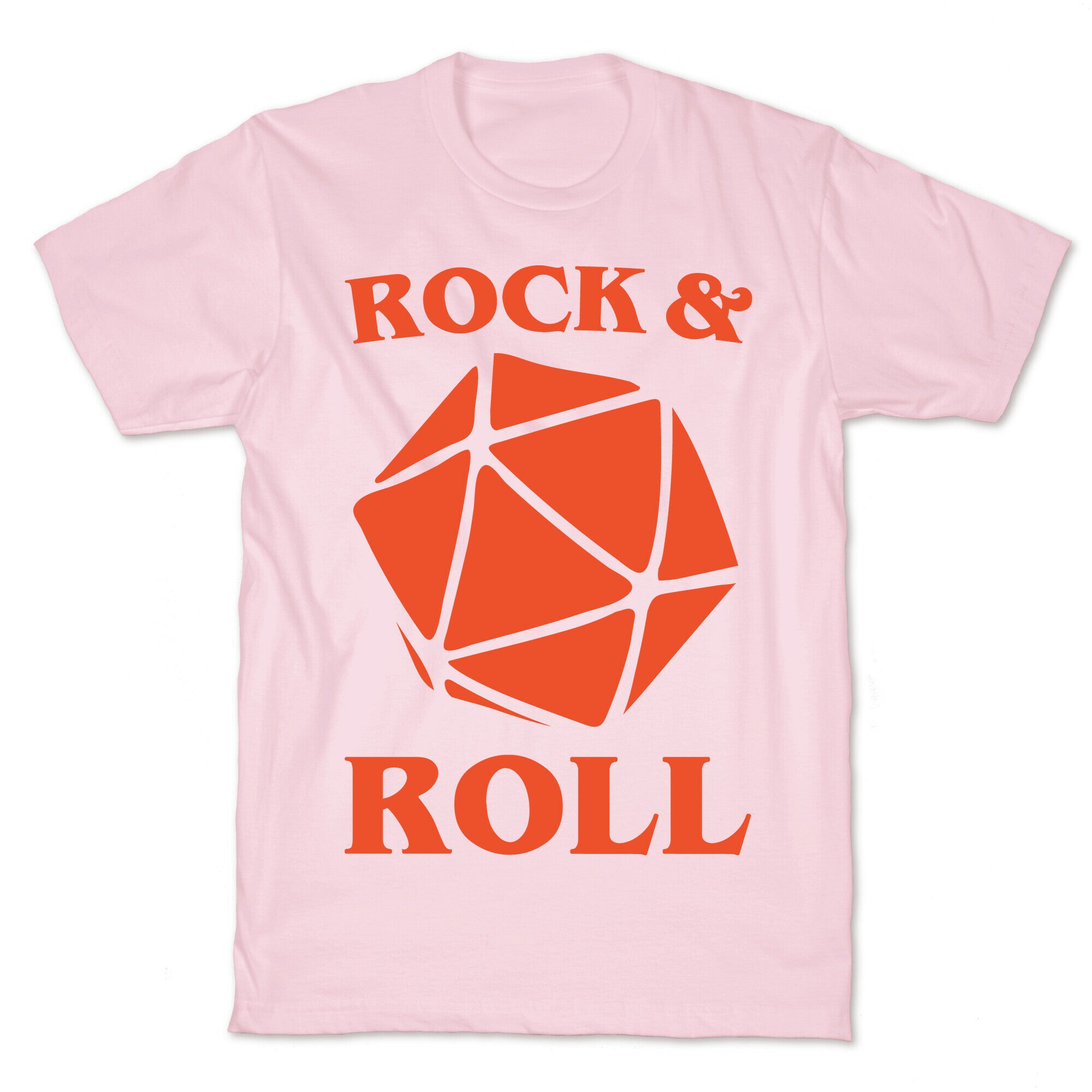 Rock and Roll D & D Parody White Print T-Shirt