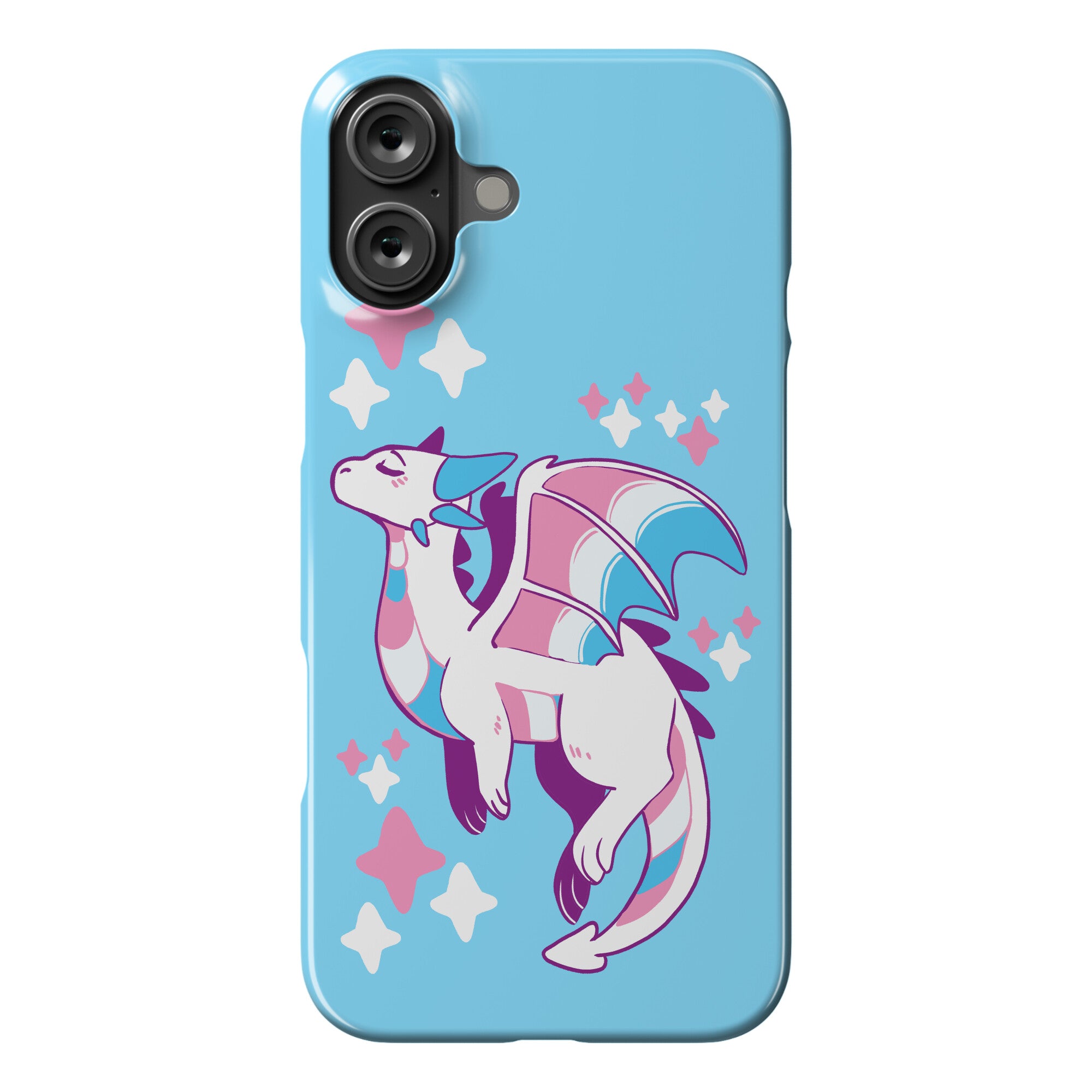 Trans Pride Dragon Phone Case