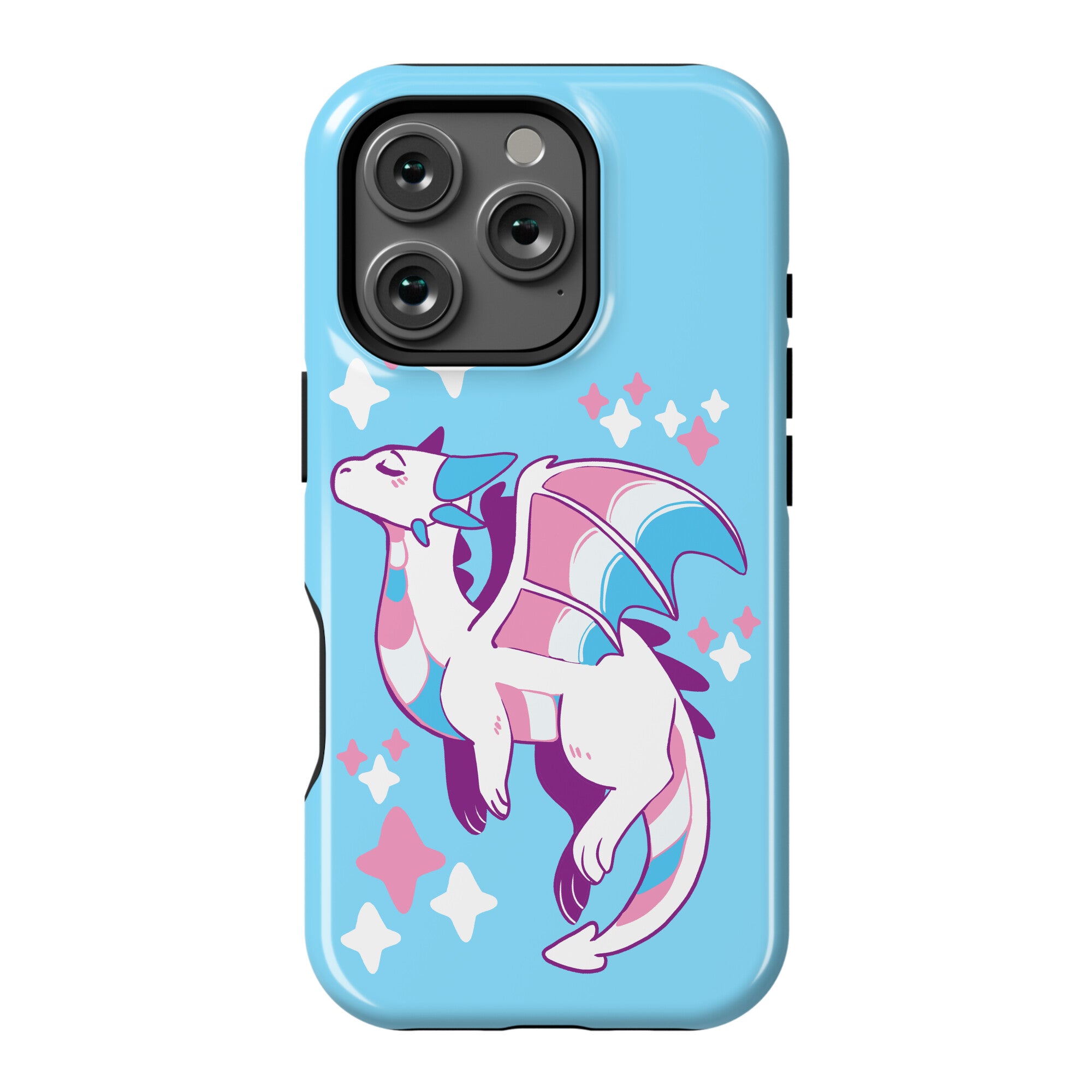 Trans Pride Dragon Phone Case